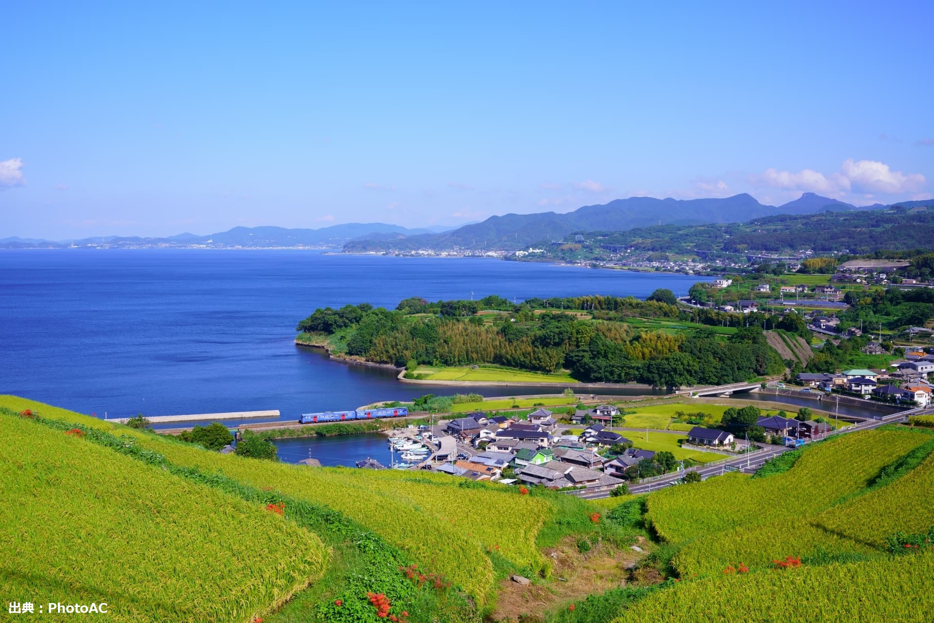 長崎県東彼杵町ののどかな風景